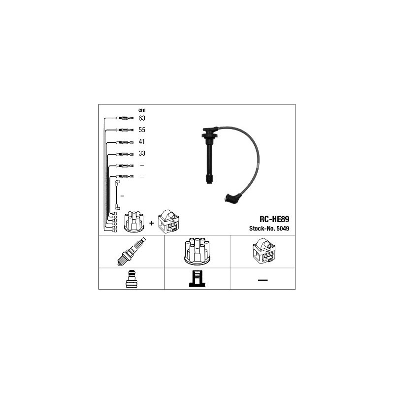 Fils de bougies / Faisceau d'allumage NGK