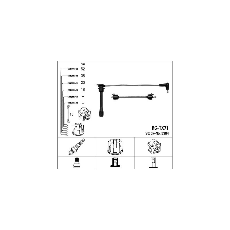Fils de bougies / Faisceau d'allumage NGK