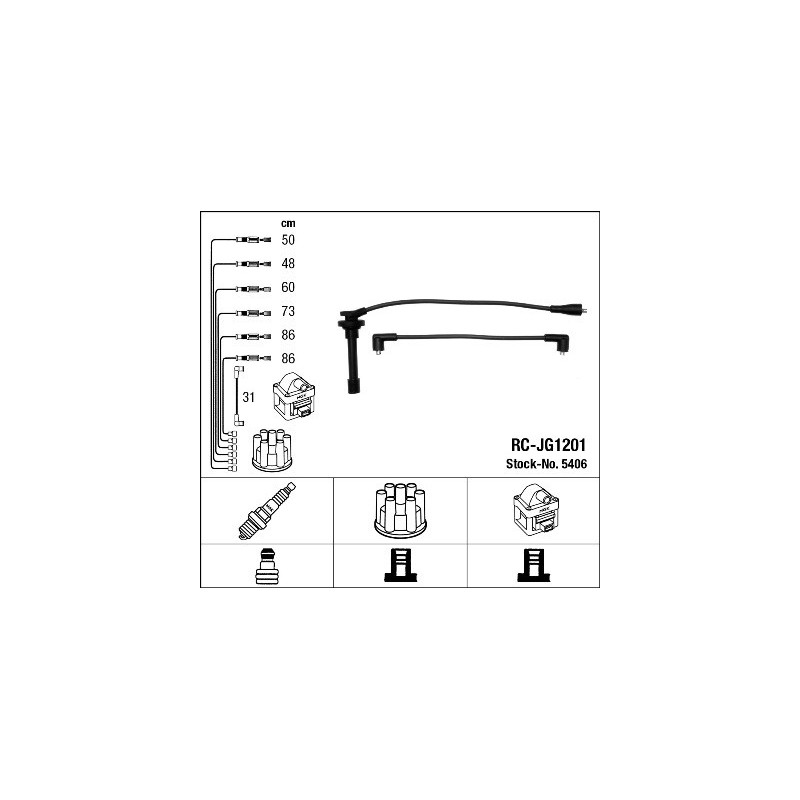 Fils de bougies / Faisceau d'allumage NGK