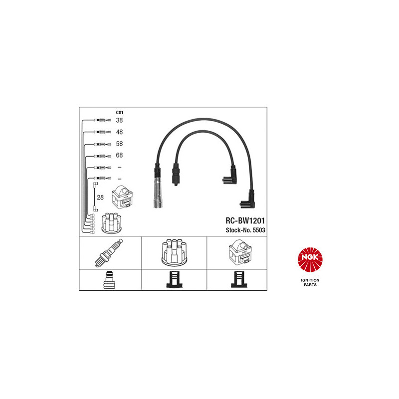 Fils de bougies / Faisceau d'allumage NGK