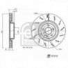 Jeu de 2 disques de frein FEBI BILSTEIN