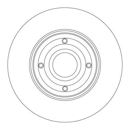 Jeu de 2 disques de frein TRW