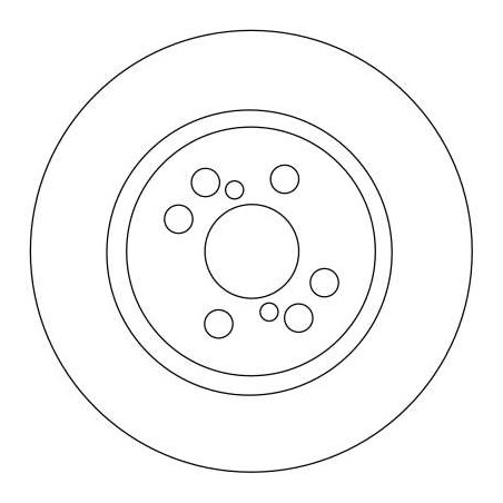 Jeu de 2 disques de frein TRW
