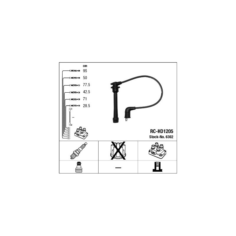 Fils de bougies / Faisceau d'allumage NGK