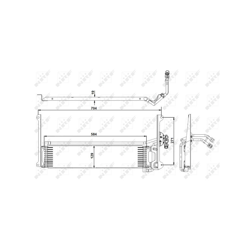 Radiateur d'huile de boite de vitesse automatique NRF