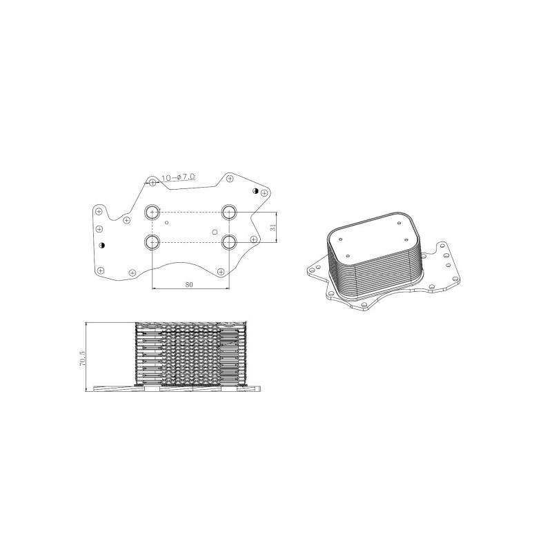 Radiateur d'huile NRF