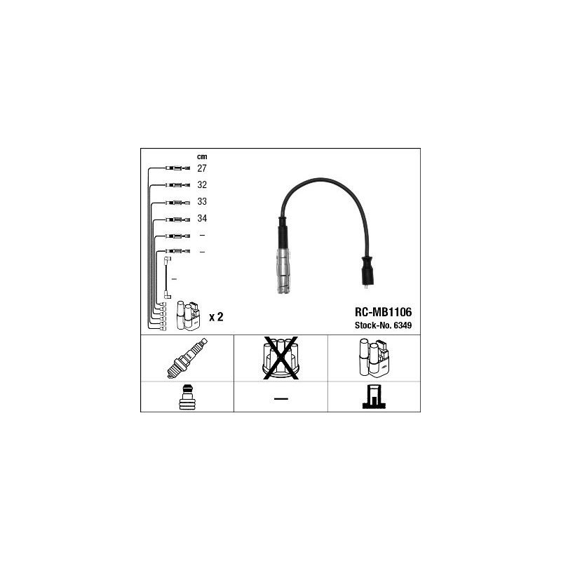 Fils de bougies / Faisceau d'allumage NGK