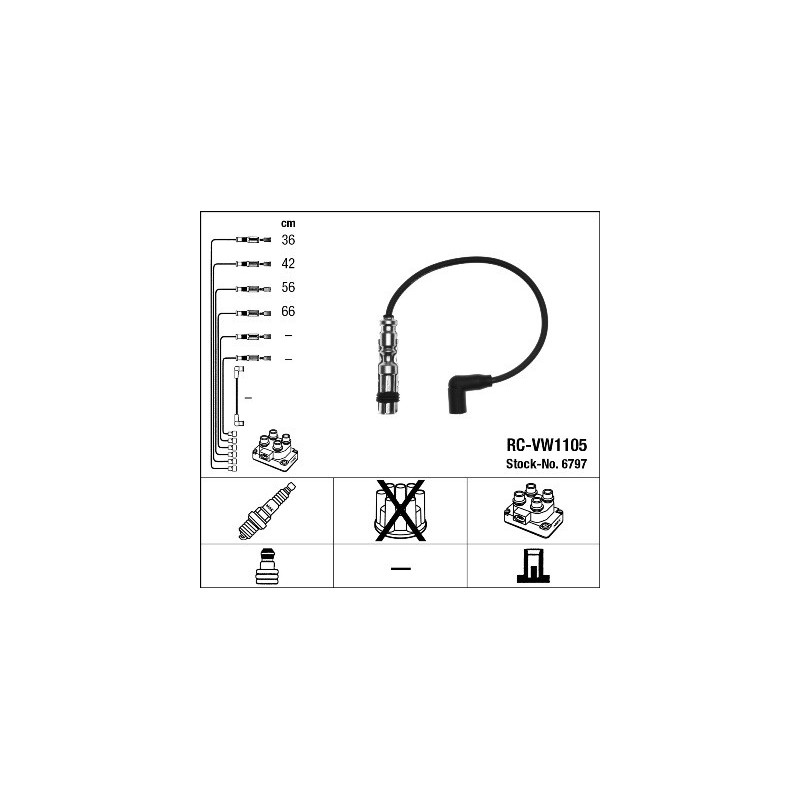 Fils de bougies / Faisceau d'allumage NGK