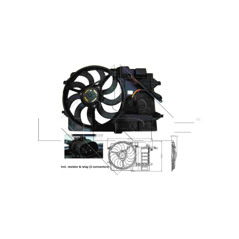 Ventilateur (refroidissement moteur) NRF