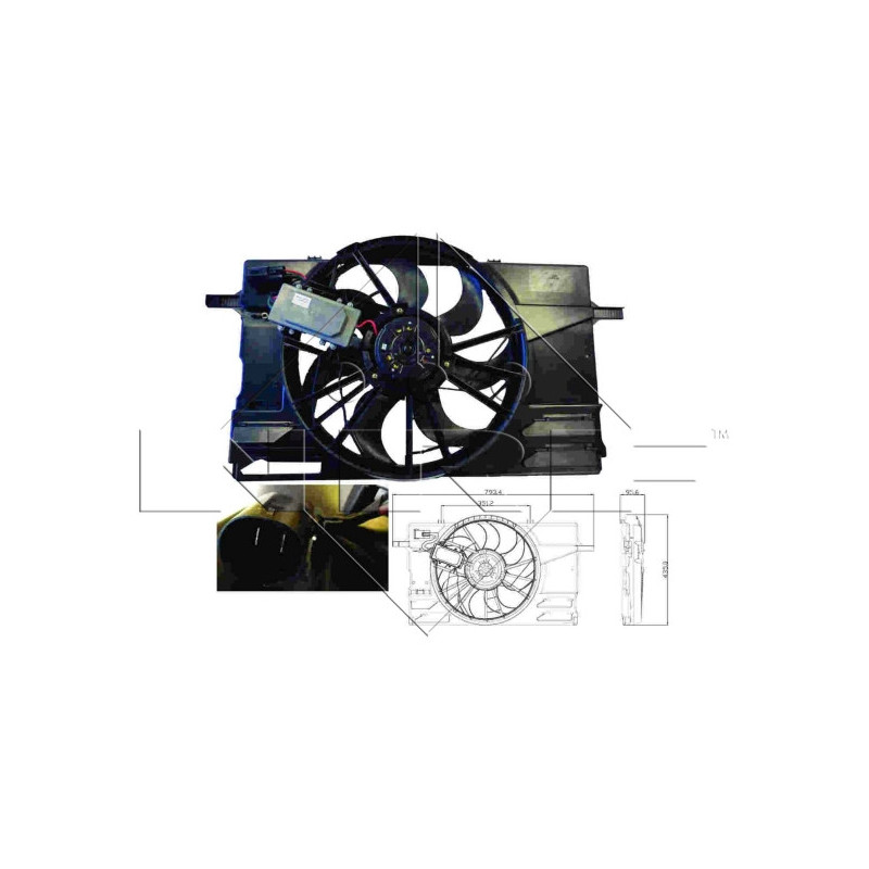Ventilateur (refroidissement moteur) NRF
