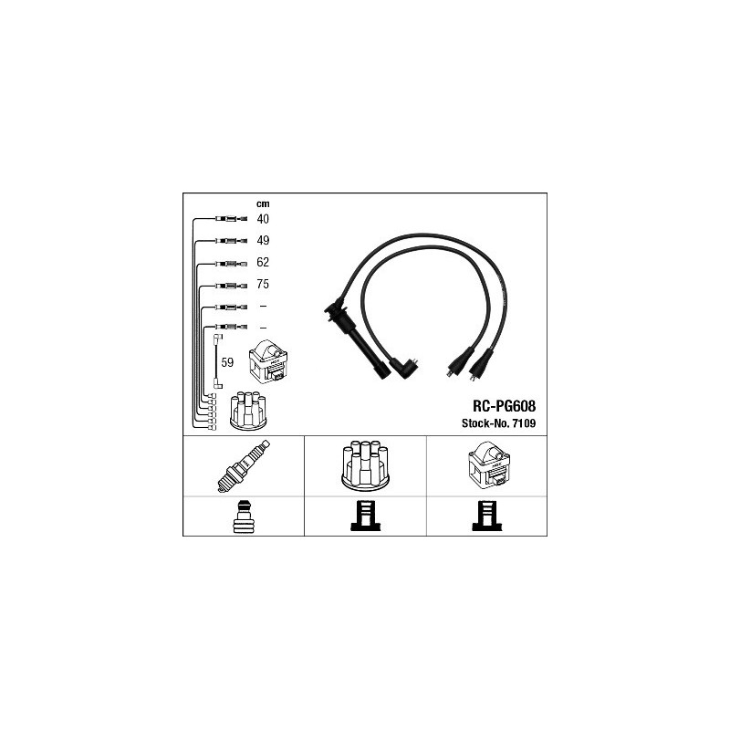 Fils de bougies / Faisceau d'allumage NGK