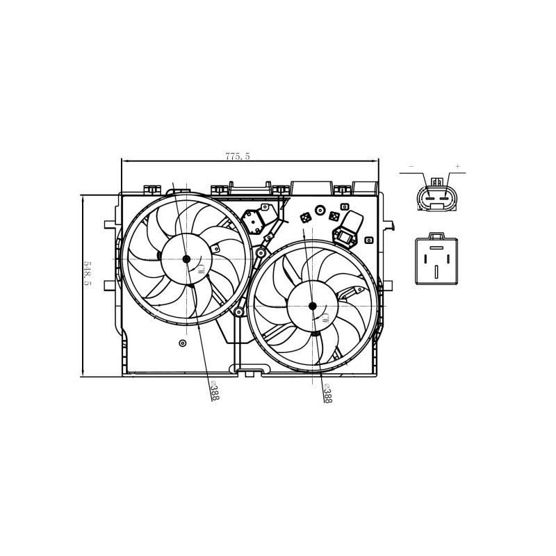 Ventilateur (refroidissement moteur) NRF
