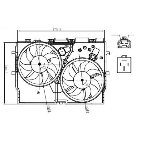 Ventilateur (refroidissement moteur) NRF