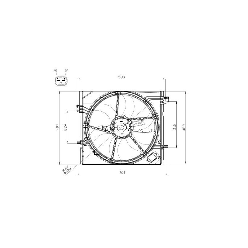 Ventilateur (refroidissement moteur) NRF