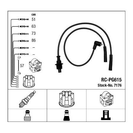 Fils de bougies / Faisceau d'allumage NGK