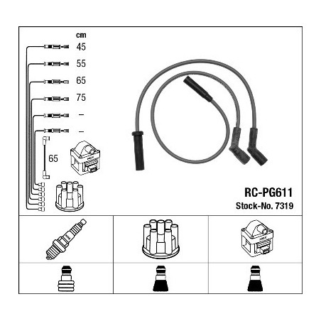 Fils de bougies / Faisceau d'allumage NGK