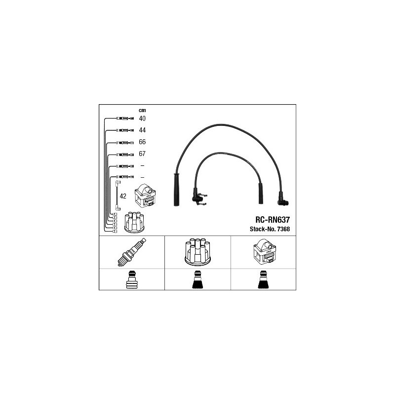 Fils de bougies / Faisceau d'allumage NGK