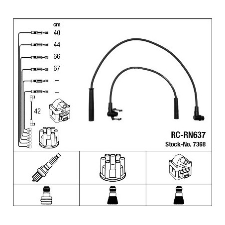 Fils de bougies / Faisceau d'allumage NGK