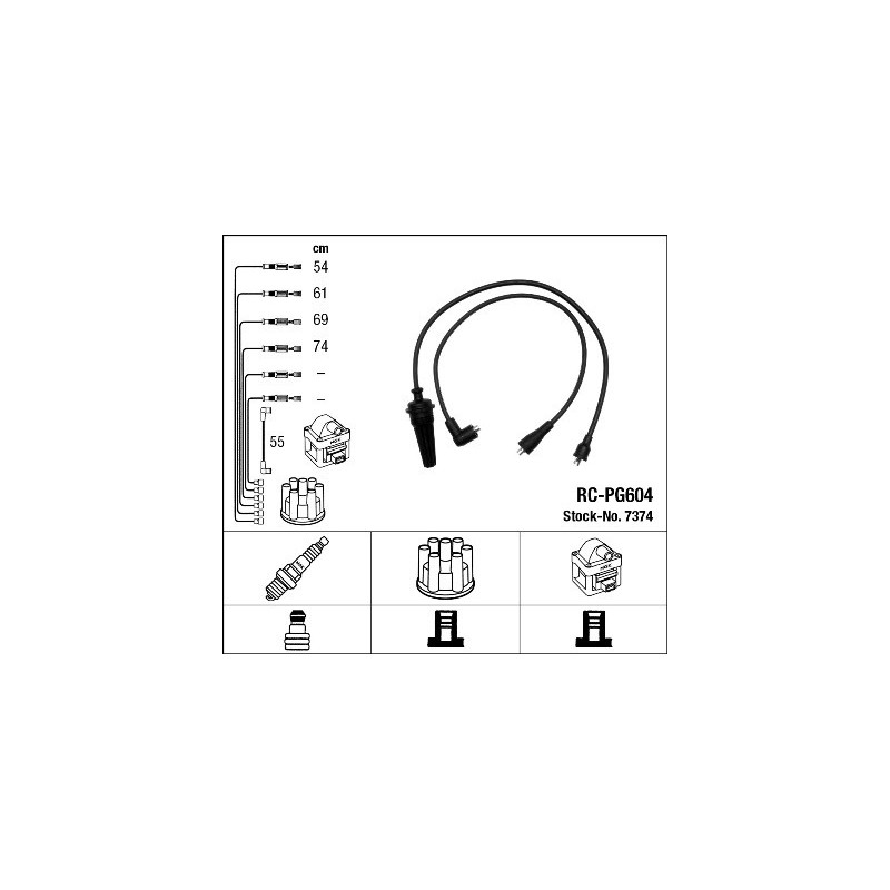 Fils de bougies / Faisceau d'allumage NGK