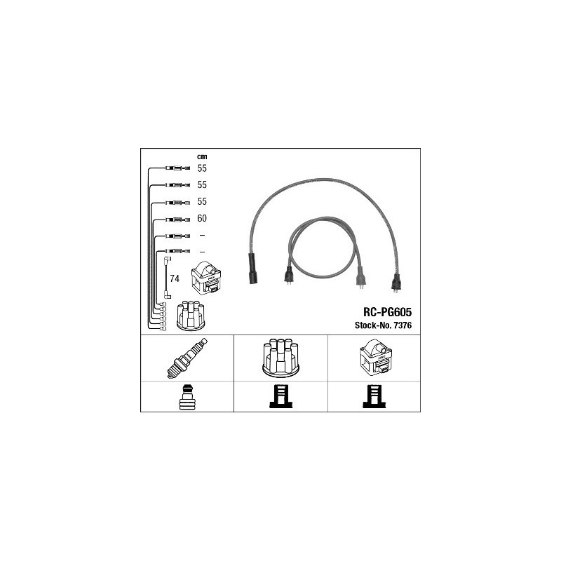 Fils de bougies / Faisceau d'allumage NGK