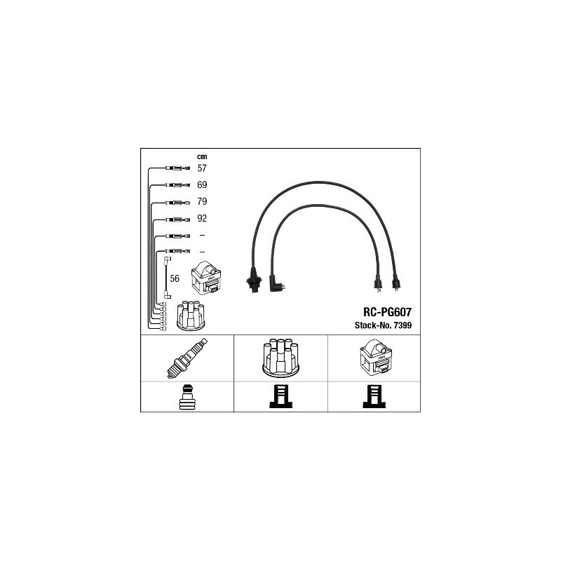 Fils de bougies / Faisceau d'allumage NGK
