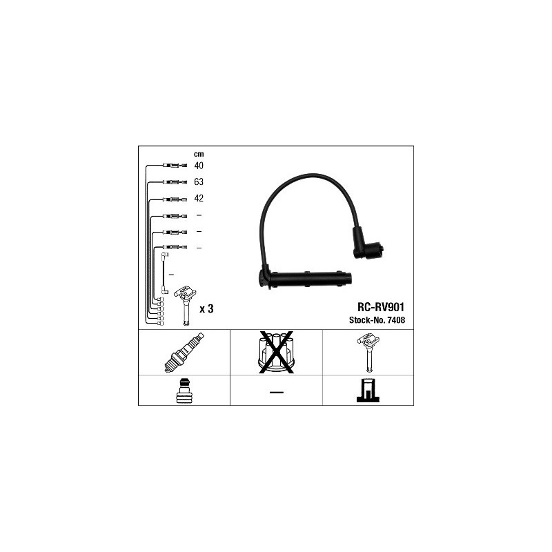 Fils de bougies / Faisceau d'allumage NGK