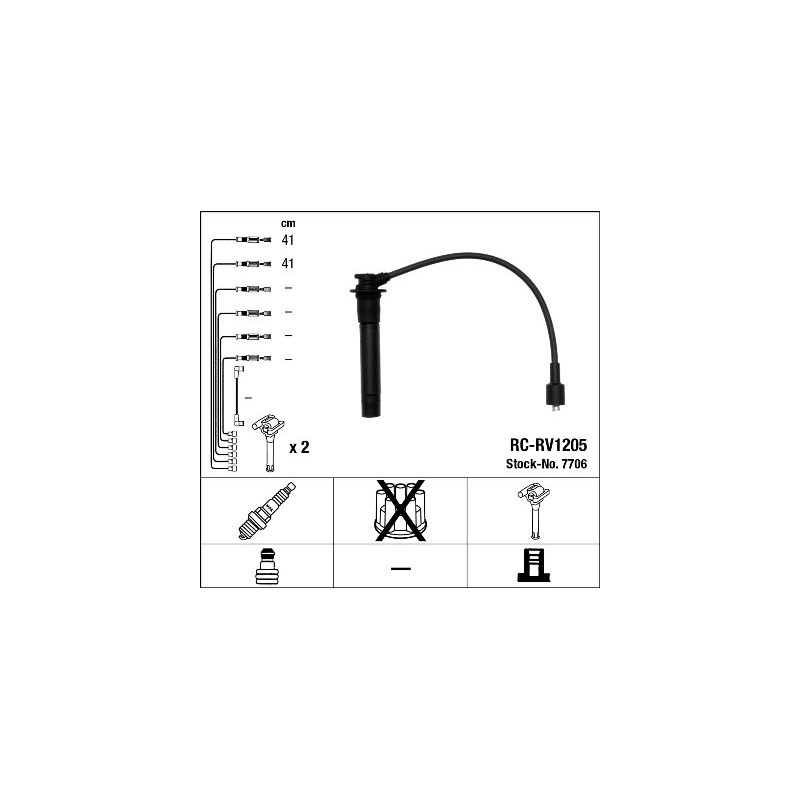 Fils de bougies / Faisceau d'allumage NGK