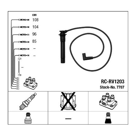 Fils de bougies / Faisceau d'allumage NGK
