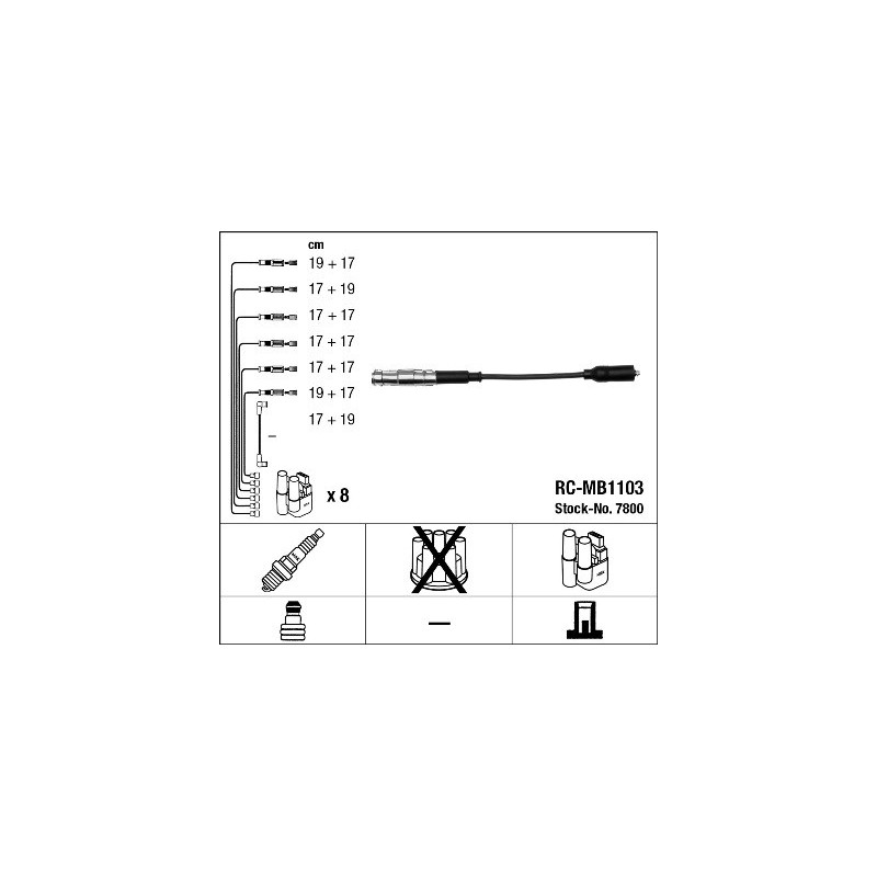 Fils de bougies / Faisceau d'allumage NGK